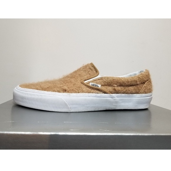 Vans X Ceremony Brown Wool Slip On Sz 8.5 supreme - Picture 1 of 7